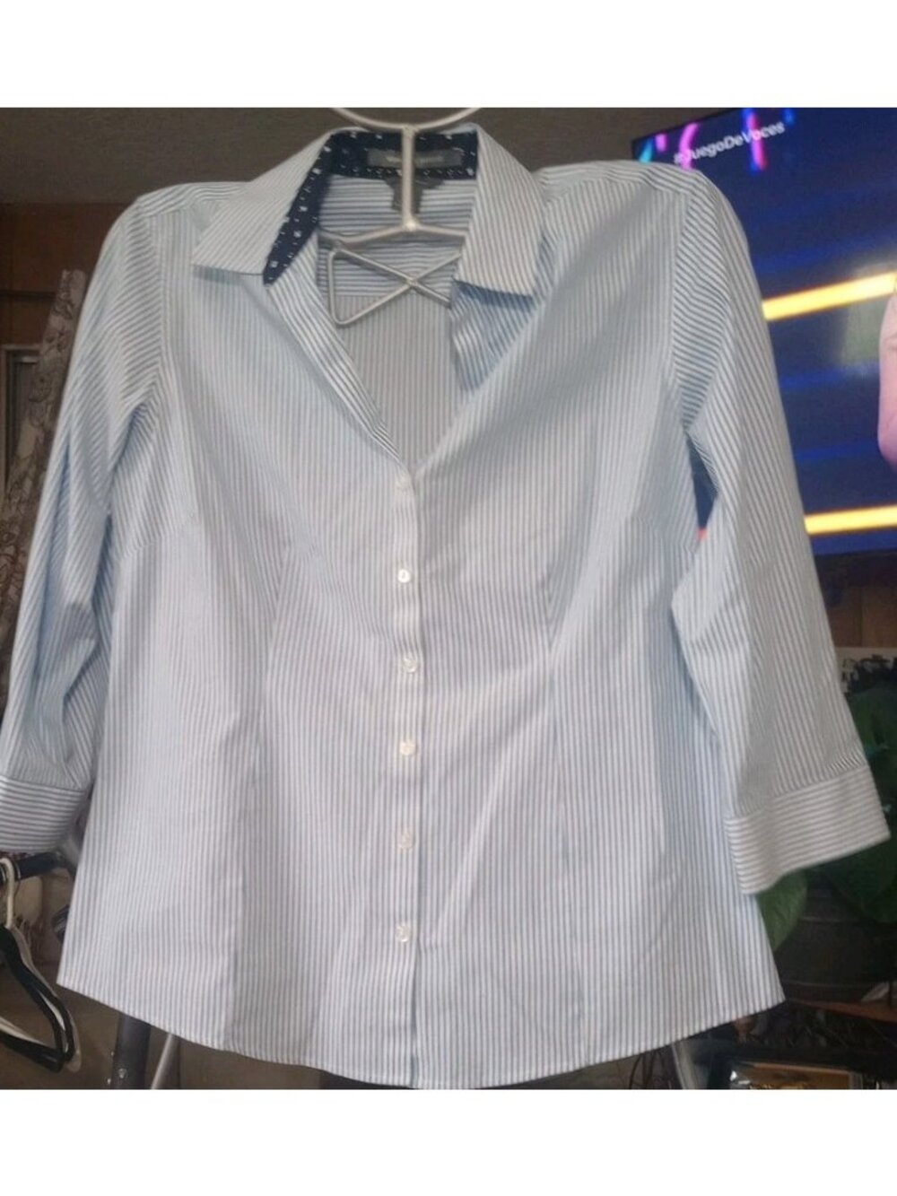 Eddie Bauer Women's Wrinkle-Free 3/4-Sleeve Shirt Size Small